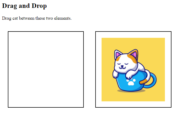 HTML Drag and Drop API