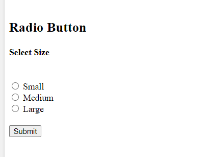 radio button type