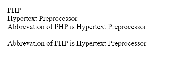 PHP and